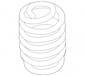 Rear left spring Audi A4 B8 08-16 stiffness 1 gray, 3 pink