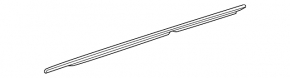Molding door-glass central front right Mercedes W166 GLE 16-19 chrome