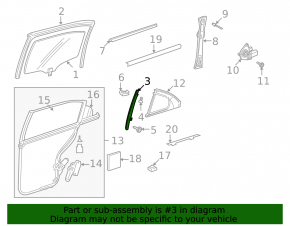Mercedes W221 rear right side door trim with chrome trim