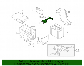 Upper battery mount Mazda3 2.3 03-08