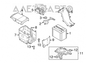 Upper battery mount Mazda3 2.3 03-08