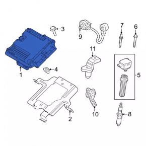 Ford Edge 15-18 2.0T Engine Computer ECU