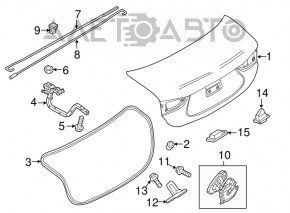 Mazda 6 14-17 trunk lid