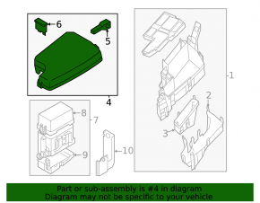 Mazda CX-5 21-25 Underhood Fuse Box Cover