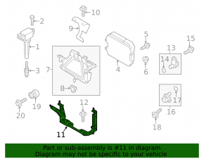 Mazda CX-5 19-23 2.5 Engine Computer ECU Bracket Lower