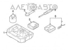 Kia Niro 17-22 HEV Type 2 Tool Foam, Missing Fragment