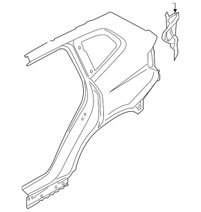 Quarter wing rear right BMW X5 G05 19-23