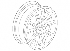 Wheel disk R18 Acura TLX 15-17 pre-rest, curb