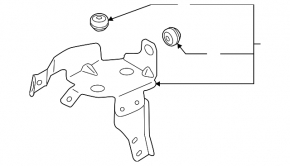 ABS bracket ABS Mitsubishi Outlander 14-21