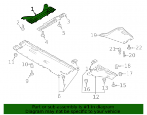 Front underbody strut Audi A6 C8 19-