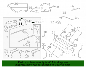 Hatch mechanism frame Audi Q7 4L 10-15