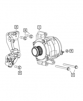 Generator Dodge Dart 13-16 2.0 2.4 jammed overrunning clutch