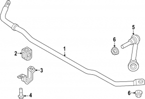 Rear stabilizer bar for Nissan Ariya 23-25 FWD