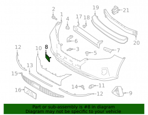 Plug towing hook front bumper Nissan Murano z52 19-