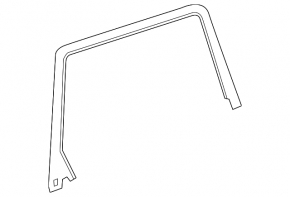 Rear left inner door frame VW Touareg 11-17 without curtain