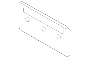 Audi Q3 83A 19-25 Front License Plate Area (Non-Standard Holes)