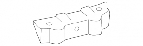 Front bumper mount, right, Audi A5 08-16