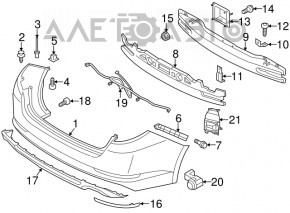 Right reflector for Kia Optima 2014-2015