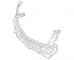 Front bumper central bracket Mercedes W166 GLE 16-19