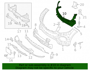 Front bumper central bracket Mercedes W166 GLE 16-19
