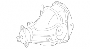 Mercedes C-Class W205 300 15-17 AWD 111k Rear Differential, Rusty