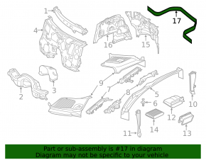 Mercedes GLC 16-22 Windscreen Wiper Grille Seal