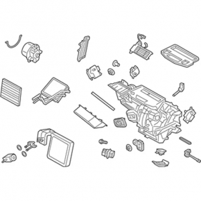 Heater assembly Ford Fiesta 11-19 single-zone