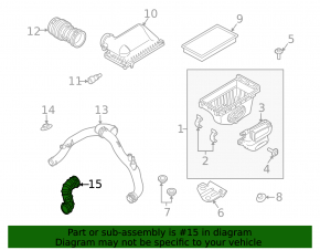 Air duct from resonator Ford Explorer 13-19 sport