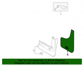 Set of mudguards Ford Focus mk3 11-18 5d