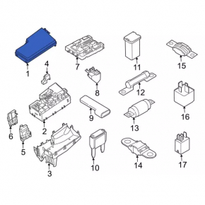Ford C-max MK2 13-18 Underhood Fuse Box Cover