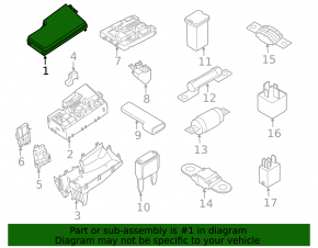 Ford C-max MK2 13-18 Underhood Fuse Box Cover