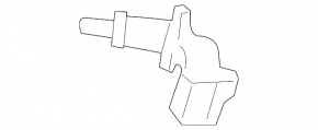 Coolant temperature sensor Jaguar F-Pace X761 17-24 AJ126 on the pipe