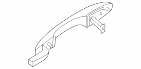 Door handle outer rear left Ford Escape MK4 20-24