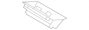 Ford Mustang Mach-E 21-26 trunk opening trim insert black