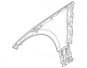 Front right wing Land Rover Range Rover Velar 18-23