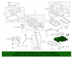 Toyota Highlander 17-19 3.5 Oil Pan
