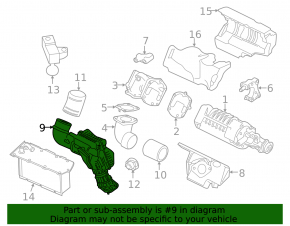 Air pipe Nissan Pathfinder 13-14 hybrid
