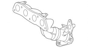 Exhaust manifold Lexus CT200h 11-17