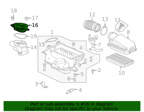 Air intake Acura TLX 21-25 2.0 upper part