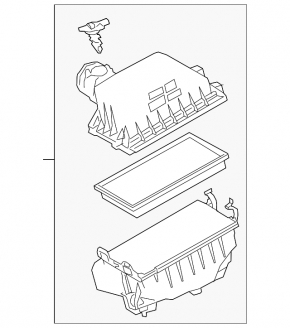 Toyota Avalon 19-22 hybrid air filter housing
