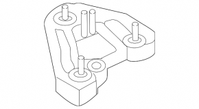 Engine mount bracket right Hyundai Sonata 15-19 2.4