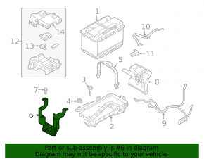 Front Battery Bracket Volvo XC40 19-22