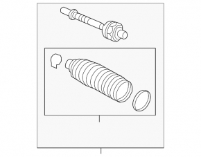 Left steering rod for Volvo XC40 19-25