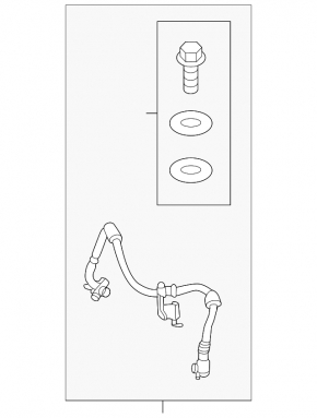 Front right brake hose Volvo V90 17-22