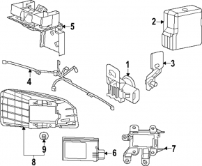 Rear bumper parking sensor, inner left, Honda Accord 2023-2026