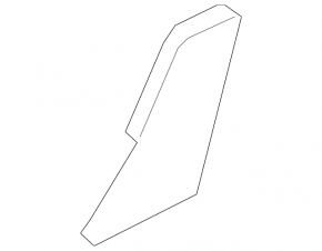 Left side trim for 2nd row of seats, Volvo XC90 16-25, black
