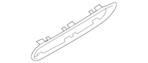 Rear bumper grille frame for Mini Cooper R56 R58 11-15