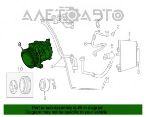 09-12 Dodge Caliber Air Conditioning Compressor
