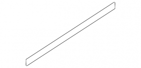 Molding door-glass central front right VW Tiguan 18- matt