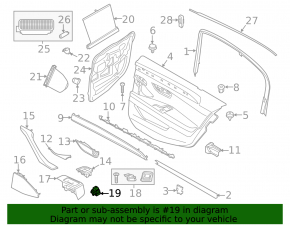 Front right window lift control BMW 5 F10 10-16